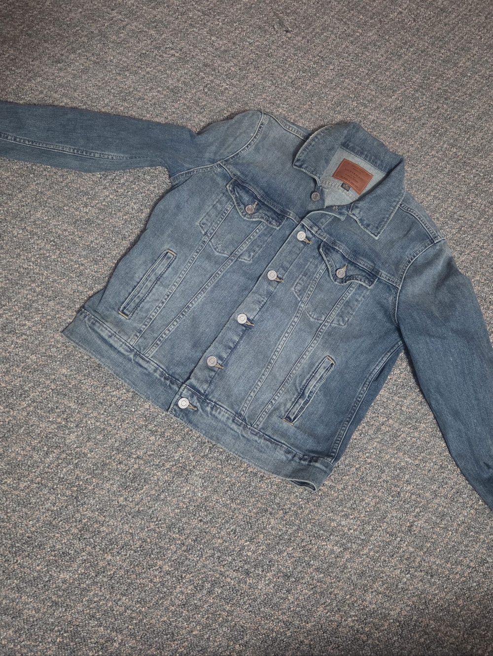 Lucky Brand Womans Medium Blue Denim Jacket